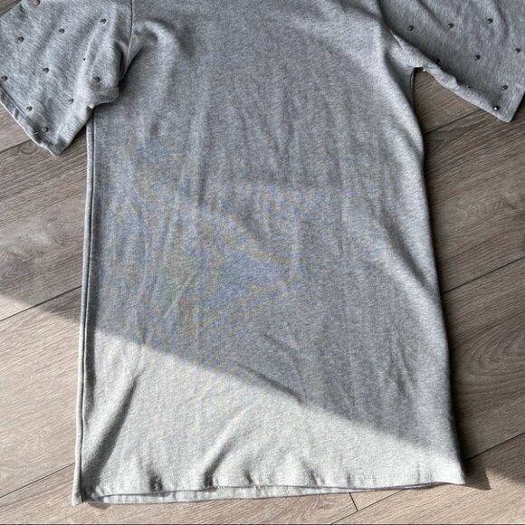 Jane &  Delancey Studded Batwing Sleeve Sweatshirt Dress - Picture 9 of 15